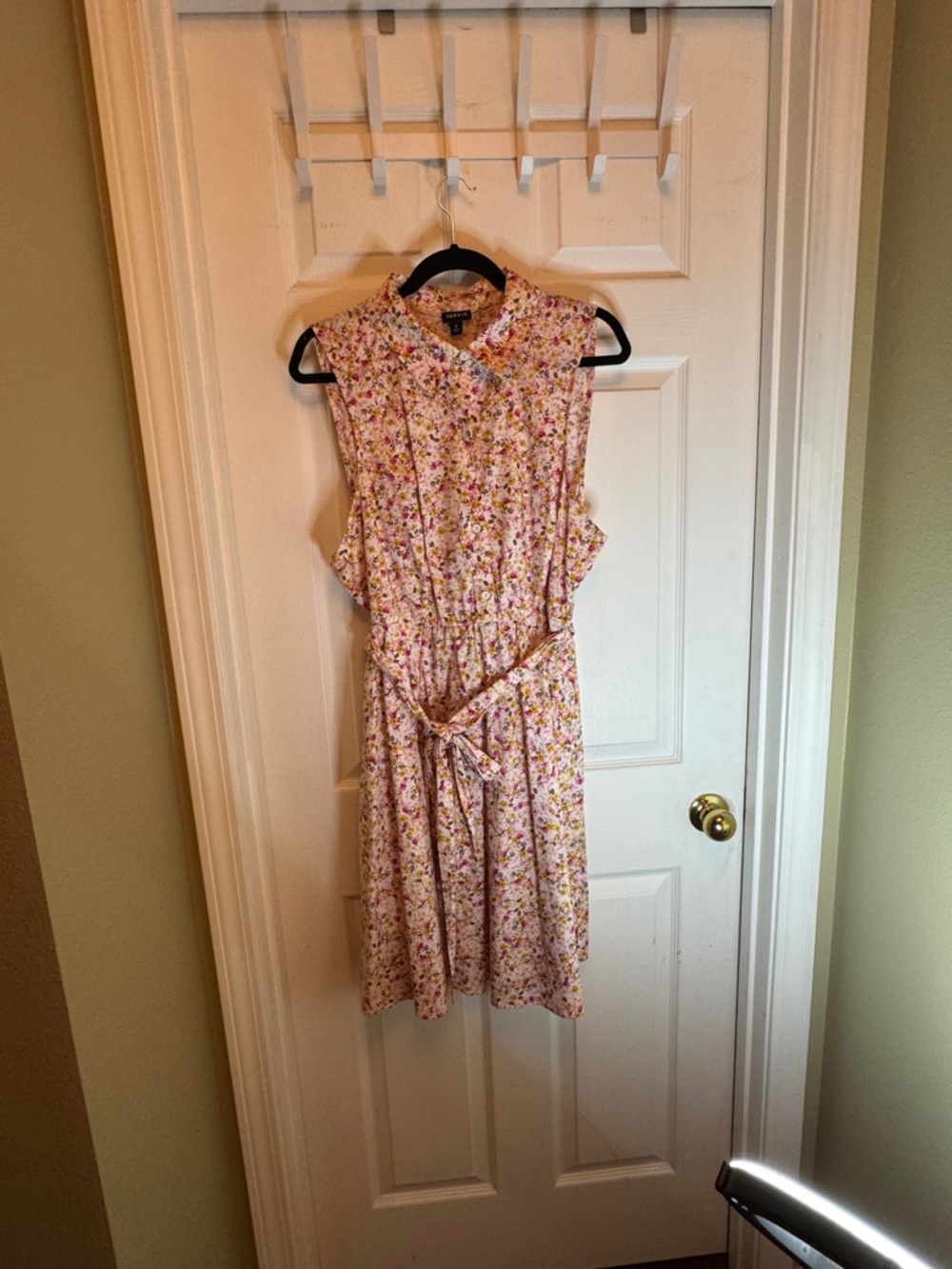 torrid Pink Floral Tie-Waist Midi Dress